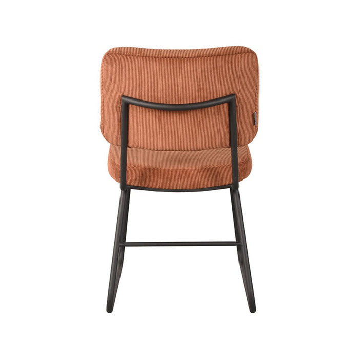 LABEL51 Eetkamerstoel Noah - Rust - Ribcord - Zwart Metalen Frame-Eetkamerstoelen-LABEL51