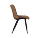 LABEL51 Eetkamerstoel Noor - Cognac - Elite - Zwart Metalen Frame-Eetkamerstoelen-LABEL51