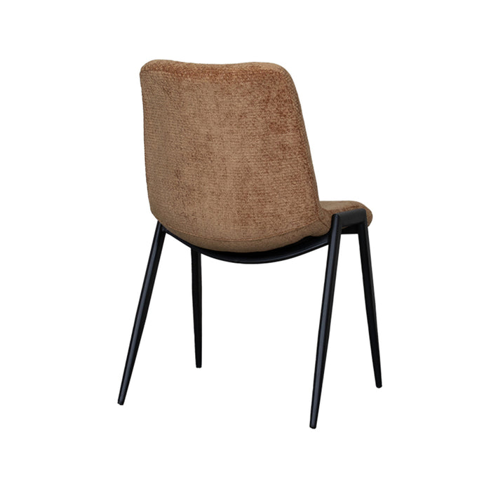 LABEL51 Eetkamerstoel Noor - Cognac - Elite - Zwart Metalen Frame-Eetkamerstoelen-LABEL51
