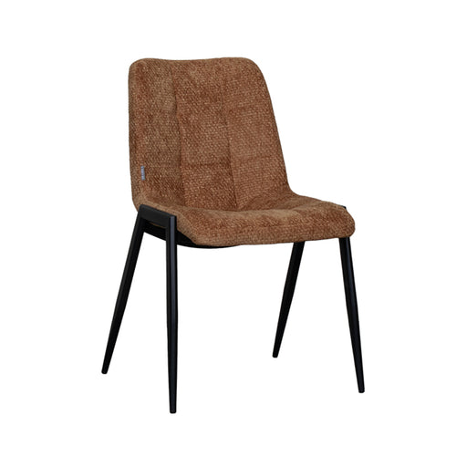 LABEL51 Eetkamerstoel Noor - Cognac - Elite - Zwart Metalen Frame-Eetkamerstoelen-LABEL51