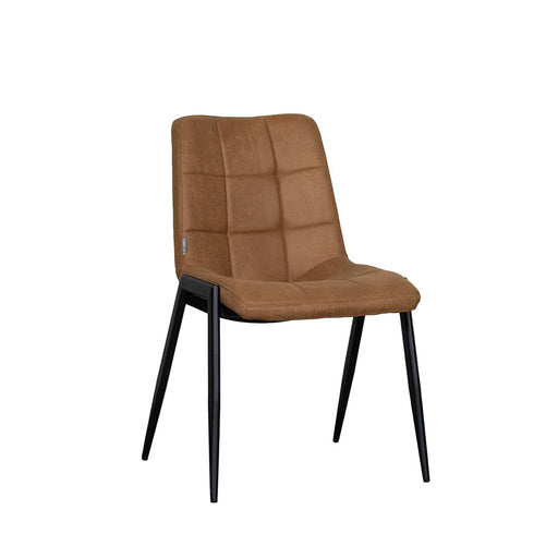 LABEL51 Eetkamerstoel Noor - Cognac - Micro Suede-Eetkamerstoelen-LABEL51