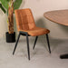 LABEL51 Eetkamerstoel Noor - Cognac - Micro Suede-Eetkamerstoelen-LABEL51