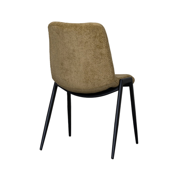 LABEL51 Eetkamerstoel Noor - Mustard - Elite - Black Frame-Eetkamerstoelen-LABEL51