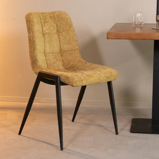LABEL51 Eetkamerstoel Noor - Mustard - Elite-Eetkamerstoelen-LABEL51