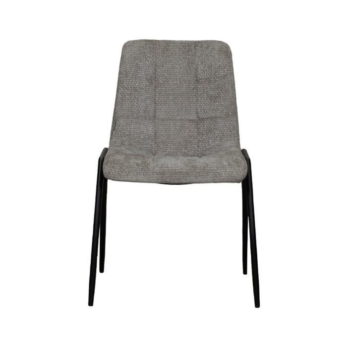 LABEL51 Eetkamerstoel Noor - Stone - Elite - Black Frame-Eetkamerstoelen-LABEL51