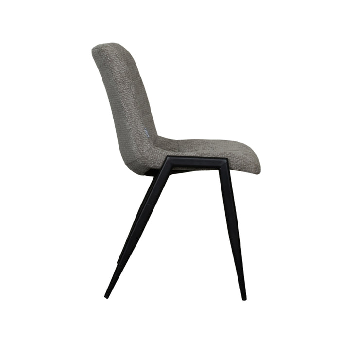 LABEL51 Eetkamerstoel Noor - Stone - Elite - Black Frame-Eetkamerstoelen-LABEL51
