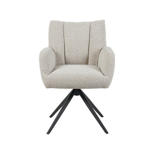 LABEL51 Eetkamerstoel Padua - Naturel - Royal Boucle - Draaibaar-Eetkamerstoelen-LABEL51