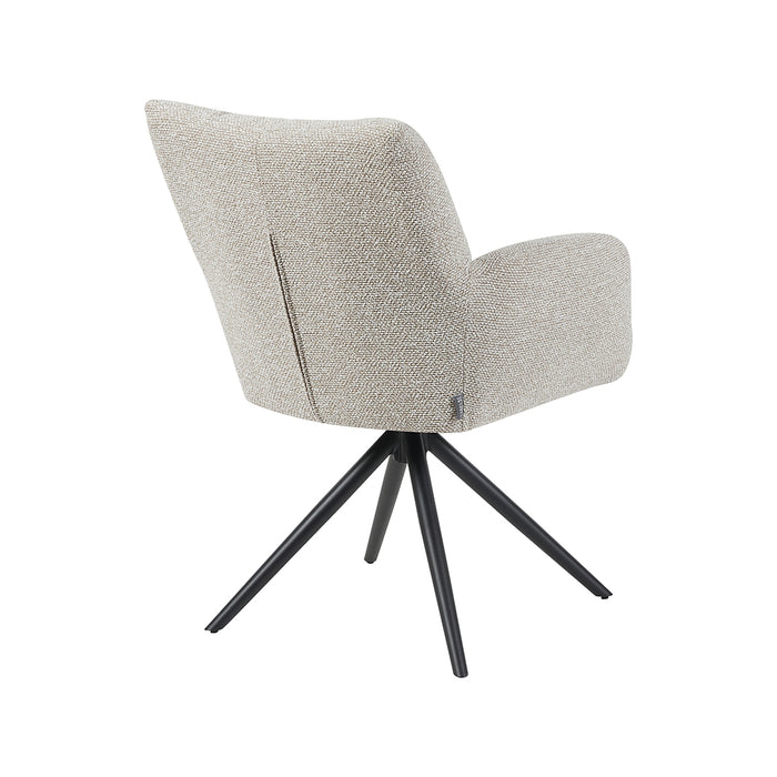 Eetkamerstoel Padua - Naturel - Royal Boucle - Draaibaar-Eetkamerstoelen-LABEL51