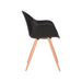 LABEL51 Eetkamerstoel Parma - Zwart - PP - Naturel Houtlook Frame-Eetkamerstoelen-LABEL51