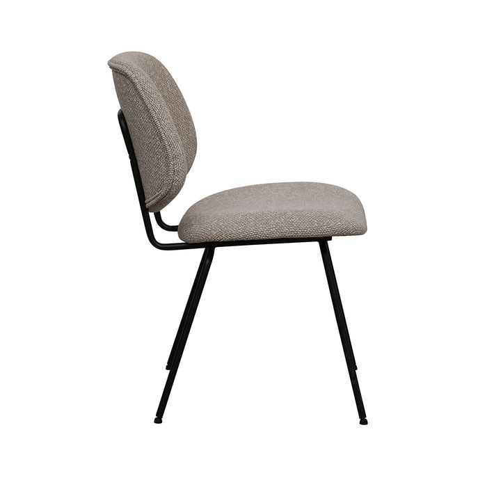 Eetkamerstoel Ravenna - Naturel - Royal Boucle-Eetkamerstoelen-LABEL51