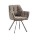 LABEL51 Eetkamerstoel Riley Stof Taupe-Eetkamerstoelen-LABEL51