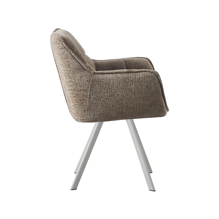 LABEL51 Eetkamerstoel Riley Taupe Taupe 61x63x84 cm-Eetkamerstoelen-LABEL51