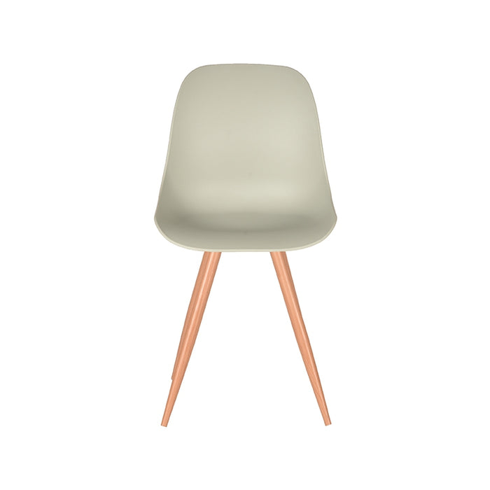 LABEL51 Eetkamerstoel Rimini - Breeze - Kunststof - Oak Metal Woodcover-Eetkamerstoelen-LABEL51