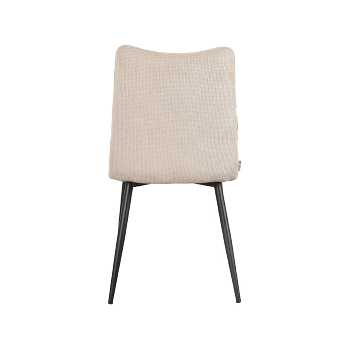 LABEL51 Eetkamerstoel Riv - Naturel - Cato - Zwart Metalen Frame-Eetkamerstoelen-LABEL51