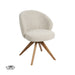 LABEL51 Eetkamerstoel Sabi - Naturel - Royal Boucle - Naturel Houten...-Eetkamerstoelen-LABEL51