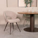 LABEL51 Eetkamerstoel Sakura Bouclé Mushroom met bronze poten-Eetkamerstoelen-LABEL51