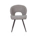 LABEL51 Eetkamerstoel Sakura Bouclé Mushroom met bronze poten-Eetkamerstoelen-LABEL51