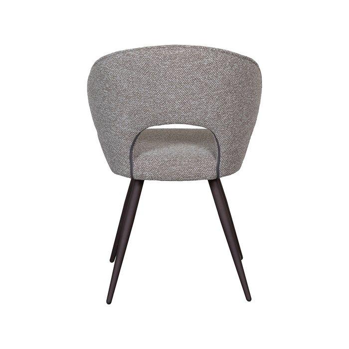 LABEL51 Eetkamerstoel Sakura Bouclé Mushroom met bronze poten-Eetkamerstoelen-LABEL51