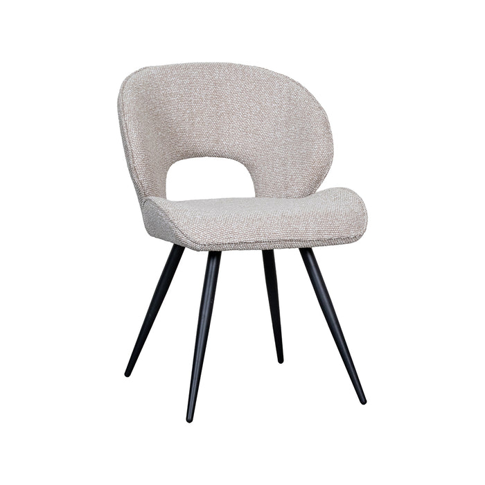 LABEL51 Eetkamerstoel Sakura Bouclé Naturel-Eetkamerstoelen-LABEL51