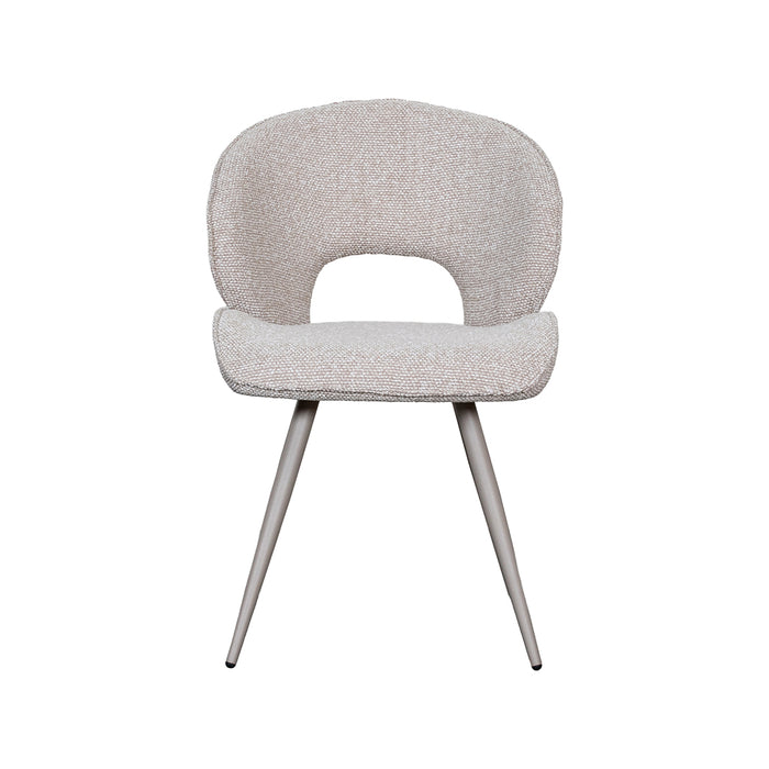 LABEL51 Eetkamerstoel Sakura Bouclé Naturel-Eetkamerstoelen-LABEL51