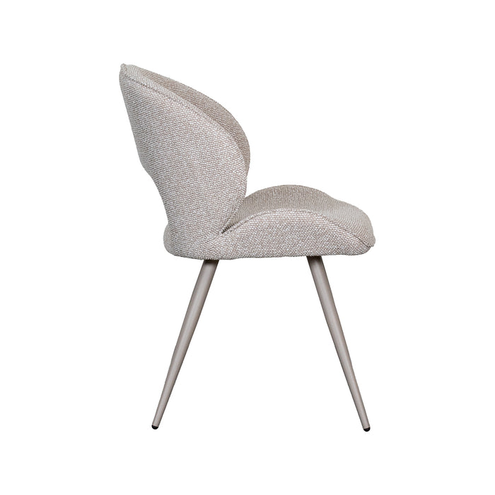 LABEL51 Eetkamerstoel Sakura Bouclé Naturel-Eetkamerstoelen-LABEL51