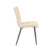 LABEL51 Eetkamerstoel Sam - Zand - Boucle - Zwart Metalen Frame-Eetkamerstoelen-LABEL51