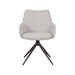 LABEL51 Eetkamerstoel Sawa Bouclé Naturel Draaibaar Bronze Onderstel-Eetkamerstoelen-LABEL51