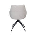 LABEL51 Eetkamerstoel Sawa Bouclé Naturel Draaibaar Zwart Onderstel-Eetkamerstoelen-LABEL51
