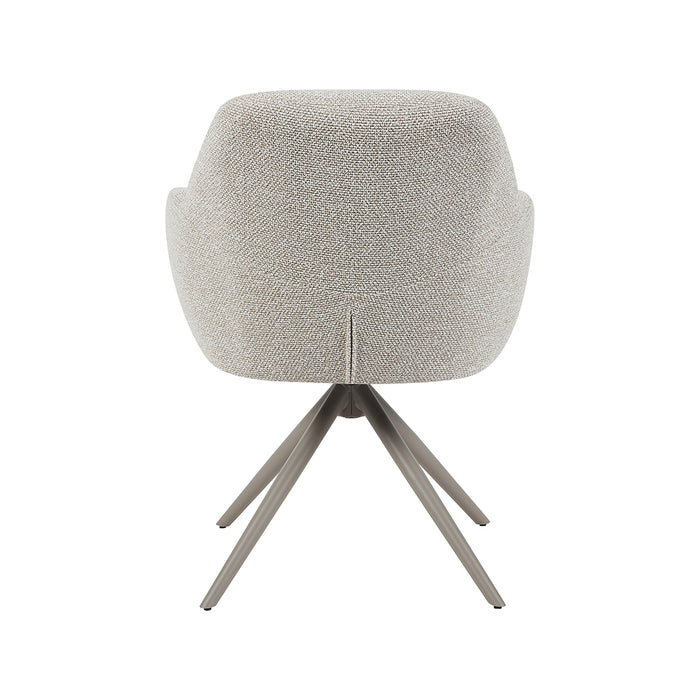 LABEL51 Eetkamerstoel Sayuri Naturel Bouclé Taupe 65x63x84 cm