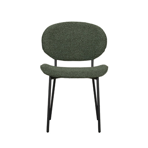 LABEL51 Eetkamerstoel Senn - Forest - Boucle - Black Frame-Eetkamerstoelen-LABEL51