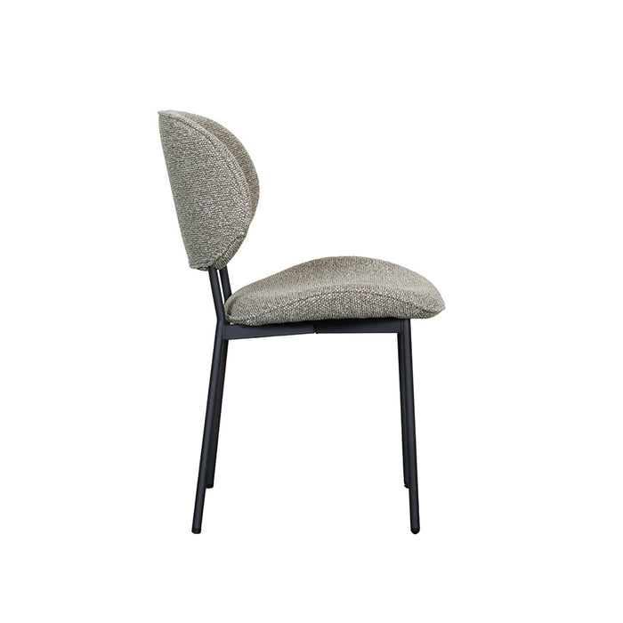 LABEL51 Eetkamerstoel Senn - Mushroom - Royal Boucle-Eetkamerstoelen-LABEL51