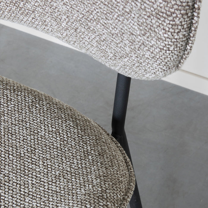 LABEL51 Eetkamerstoel Senn - Mushroom - Royal Boucle-Eetkamerstoelen-LABEL51