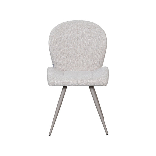 LABEL51 Eetkamerstoel Sil Bouclé Naturel-Eetkamerstoelen-LABEL51