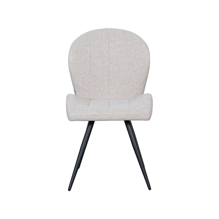 LABEL51 Eetkamerstoel Sil Bouclé Naturel-Eetkamerstoelen-LABEL51