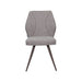 LABEL51 Eetkamerstoel Silvain Bouclé Mushroom met bronze poten-Eetkamerstoelen-LABEL51