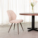 LABEL51 Eetkamerstoel Silvain Bouclé Naturel met bronze poten-Eetkamerstoelen-LABEL51