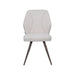 LABEL51 Eetkamerstoel Silvain Bouclé Naturel met bronze poten-Eetkamerstoelen-LABEL51