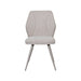 LABEL51 Eetkamerstoel Silvain Bouclé Naturel met taupe poten-Eetkamerstoelen-LABEL51