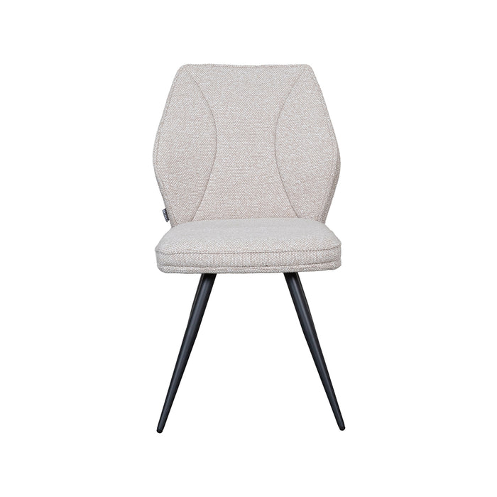 LABEL51 Eetkamerstoel Silvain Naturel Zwart 51x64x89 cm-Eetkamerstoelen-LABEL51