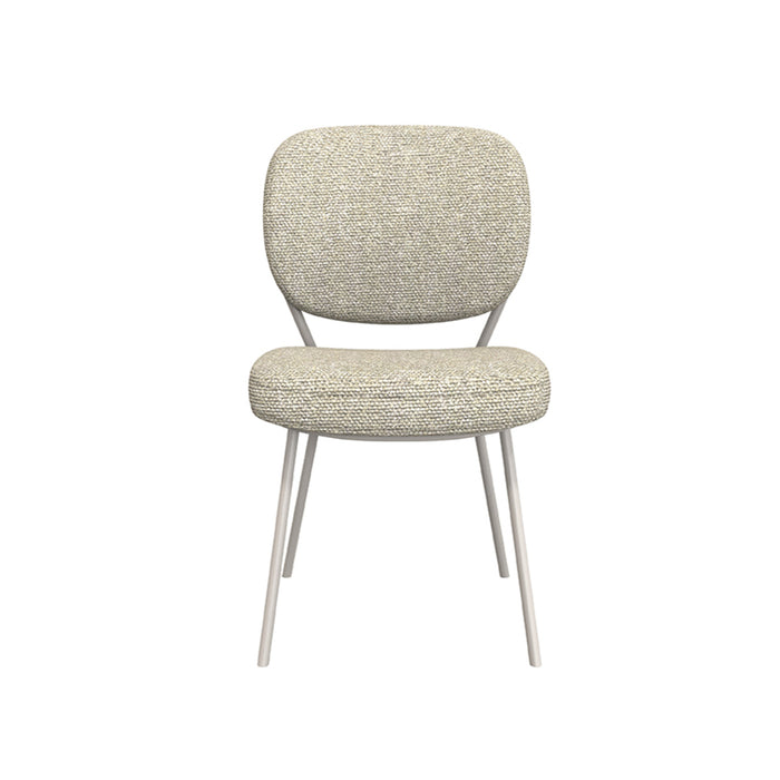 LABEL51 Eetkamerstoel Singapore - Naturel - Boucle - Taupe Frame-Eetkamerstoelen-LABEL51