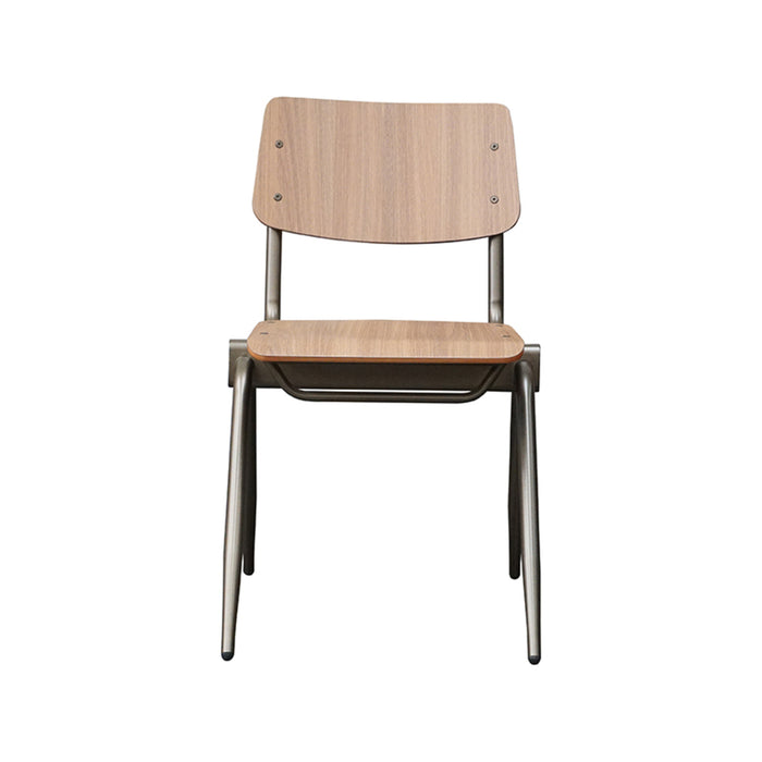 LABEL51 Eetkamerstoel Solid - Walnoot - Hout - Goud Metalen Frame-Eetkamerstoelen-LABEL51
