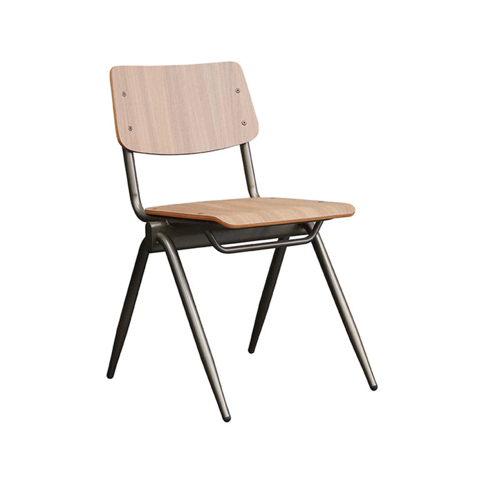 LABEL51 Eetkamerstoel Solid - Walnoot - Hout - Goud Metalen Frame-Eetkamerstoelen-LABEL51