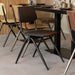 LABEL51 Eetkamerstoel Solid - Zwart - Hout - Zwart Metalen Frame-Eetkamerstoelen-LABEL51