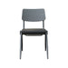 LABEL51 Eetkamerstoel Solid - Zwart - Hout - Zwart Metalen Frame-Eetkamerstoelen-LABEL51