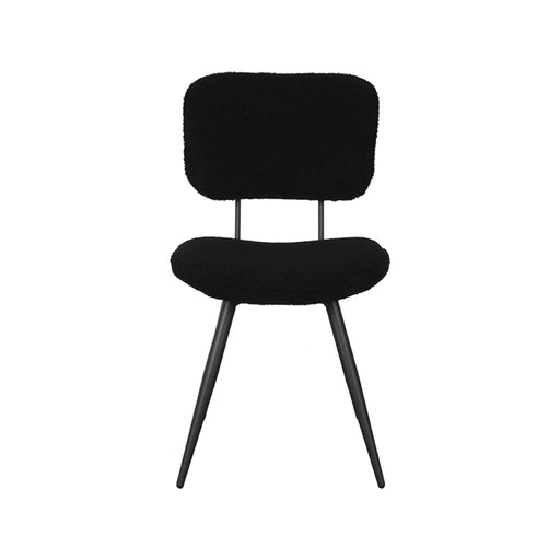 LABEL51 Eetkamerstoel Ted - Zwart - Teddy - Black Frame-Eetkamerstoelen-LABEL51
