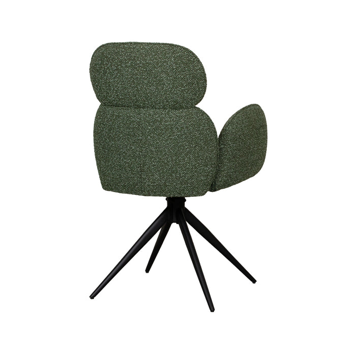 LABEL51 Eetkamerstoel Vidar Forest Royal boucle 58x62x91 cm