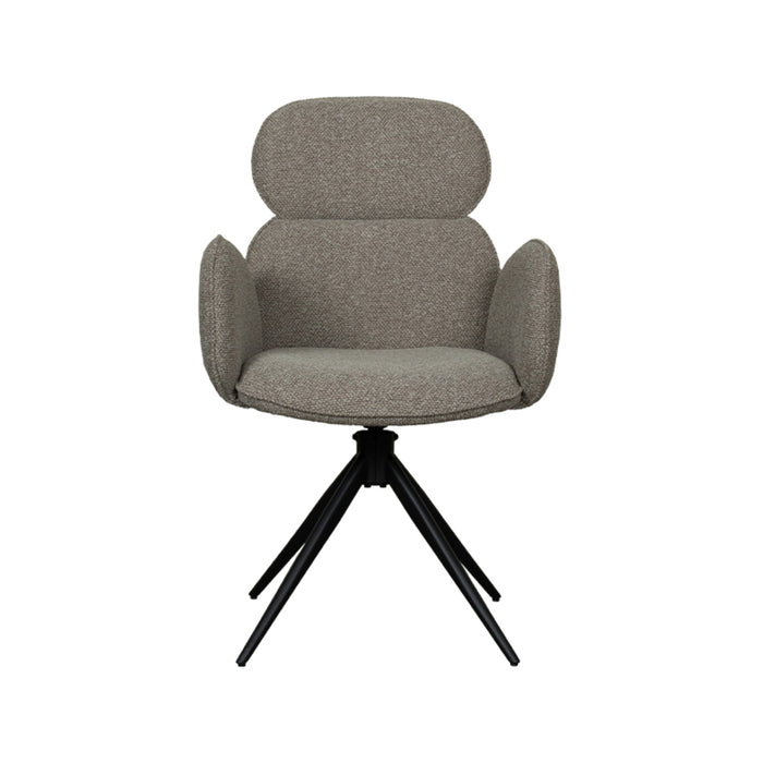LABEL51 Eetkamerstoel Vidar Mushroom Royal Boucle 58x62x91 cm