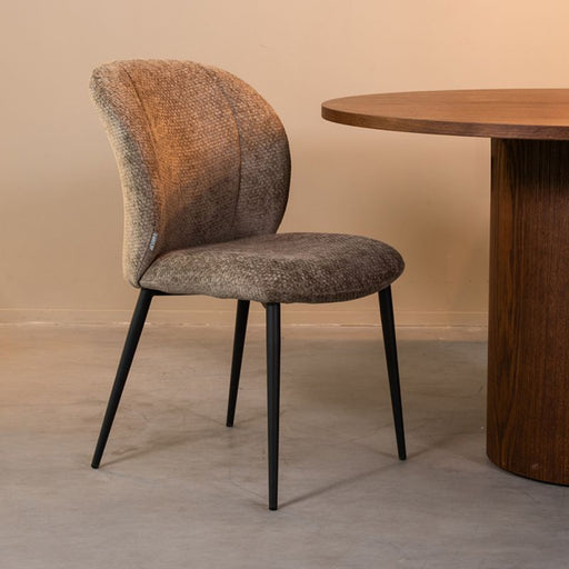 LABEL51 Eetkamerstoel Vino - Hunter - Elite - Zwart Metalen Frame-Eetkamerstoelen-LABEL51