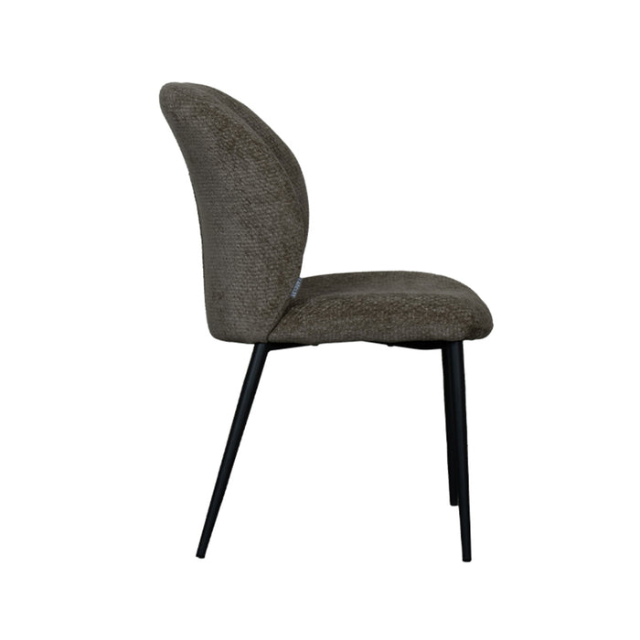 LABEL51 Eetkamerstoel Vino - Hunter - Elite - Zwart Metalen Frame-Eetkamerstoelen-LABEL51