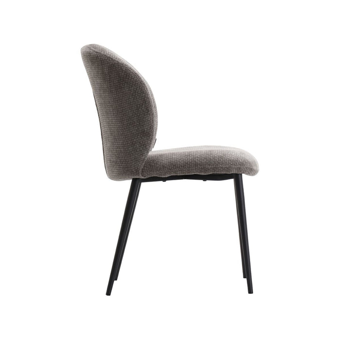 LABEL51 Eetkamerstoel Vino - Stone - Elite - Zwart Metalen Frame-Eetkamerstoelen-LABEL51
